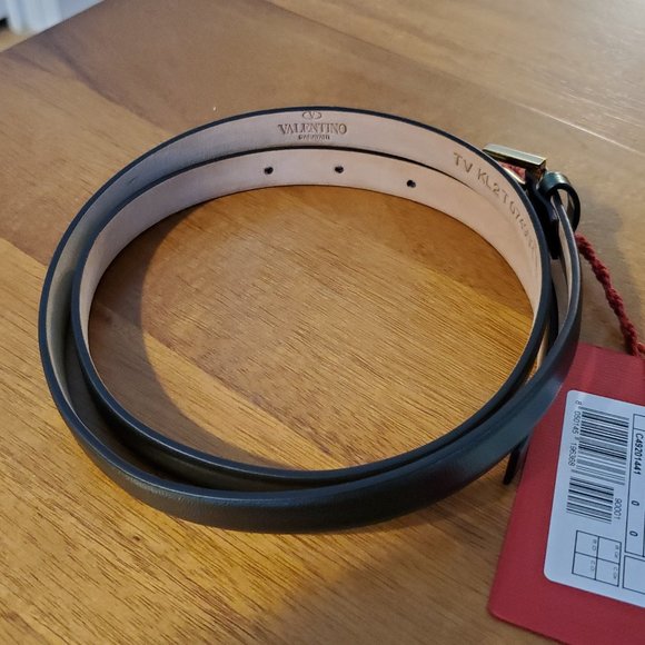Valentino Metallic Leather Belt main image 6